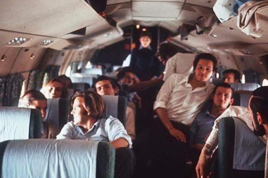 The last image of Uruguayan flight 571, before it crashed in the Andes on 13-10-1972