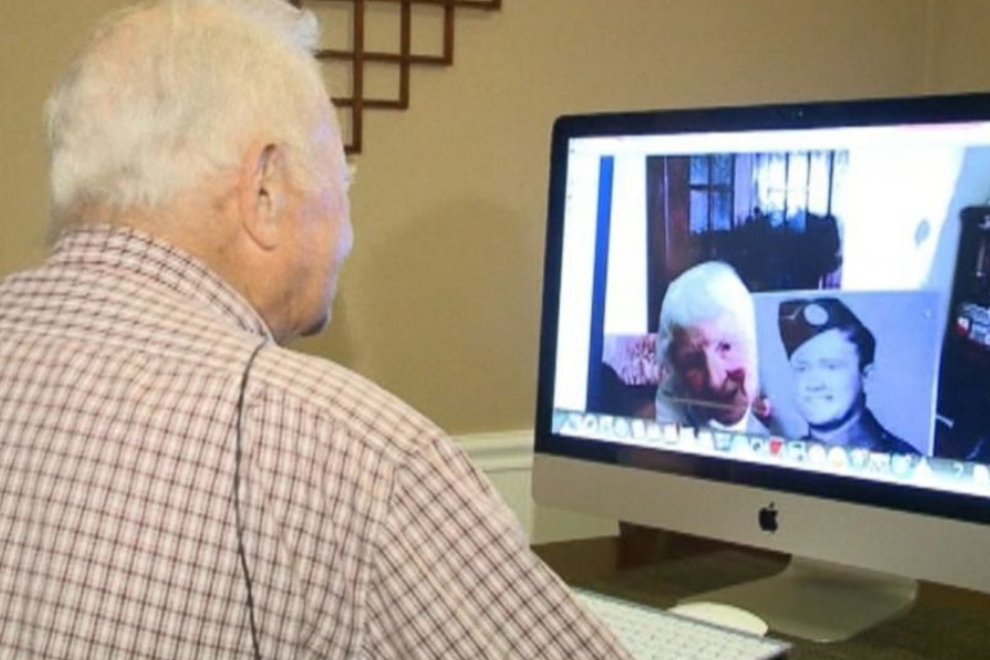 Norwood and Joyce videocall